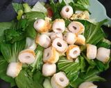 Foto langkah ke 8 dari resep Tumis Bok Coy Kuah Telor Bakso.