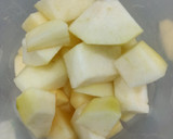 Foto del paso 1 de la receta: Flan de manzana🍎,pera🍐y coco🥥 (vegano 🌱)