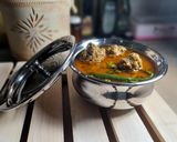 A picture of step 5 of Kofta Curry.