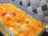 Puding Tahu Siram Buah Segarr