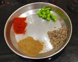 A picture of step 4 of Dal Pakwan.