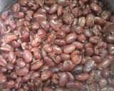 A picture of step 1 of Rajma.