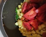 A picture of step 2 of Aloo tamatar tangy curry.