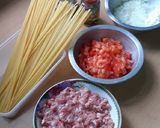 รูปขั้นตอนการทำที่ 1 ของ Spaghetti Bolognese