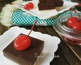 Foto langkah ke 7 dari resep Pudding Susu Lapis Coklat.