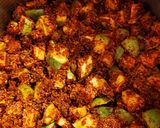 A picture of step 2 of Mango pickle.