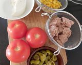 Pas rețetă Salată mixtă 🍅🥚🌽 1 fotografie