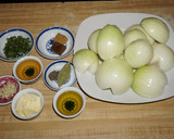 A picture of step 1 of Onion soup.