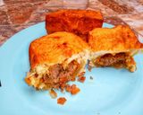 A picture of step 7 of Beef filled batter bread.