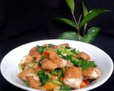 Foto langkah ke 3 dari resep Cah Sawi Tahu Sumedang.