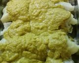 Foto del paso 5 de la receta: Paquetitos con salsa verde y lengüitas de papa