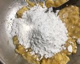 A picture of step 2 of Banana Beetroot Pancakes.