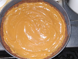 Postre helado de mousse