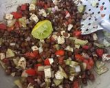 A picture of step 2 of Kala Chana Salad Canopees.