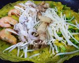 Hình bước làm 2 của món Bánh xèo thập cẩm