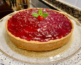 Foto del paso 8 de la receta: Tarta de yogur con mermelada de frambuesas