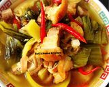 Foto langkah ke 4 dari resep Sayur asin masak babi panggang.