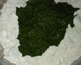 A picture of step 1 of MethiPuri(Wheatflour).