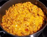 A picture of step 7 of Cheesy Goulash.