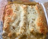 A picture of step 6 of Easy Green Chili Chicken Enchiladas with Black Beans.