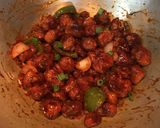 A picture of step 7 of Soya Chilli.