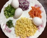 A picture of step 1 of Vegetable Omelette.