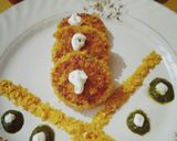 A picture of step 4 of Crispy Curd kababs.