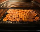 A picture of step 2 of Roasted Sweet Potatoes with Marshmallows and Walnuts.