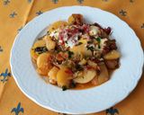 Foto del paso 11 de la receta Patatas de guarnición con huevos y jamón