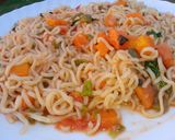 A picture of step 3 of Fried noodles.