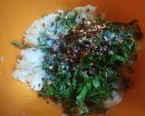 A picture of step 2 of Spinach toast.