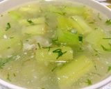 Hình bước làm 2 của món Canh mùng nấu lạc