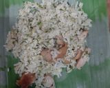 Foto langkah ke 5 dari resep Nasi Bakar Smoke Chicken Cabe Ijo.