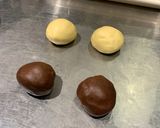 A picture of step 4 of Two-Tone Chocolate Cookies.