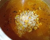 A picture of step 2 of Roasted Gram Rice Tehari.