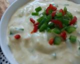 صورة لخطوة 6 من وصفة صلصه الجبن بالفليفله🌶🧀🍞🍟