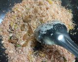 A picture of step 2 of Makhana coconut pak janmashtami special.