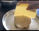 A picture of step 4 of 2 layer bread.