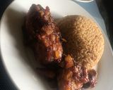 A picture of step 5 of Jollof rice.