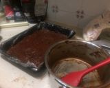 A picture of step 3 of Wendy's chocolate marshmallow fudge.