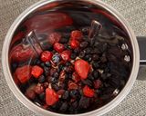 A picture of step 1 of Cashew-Berries Dark Chocolate Bites.