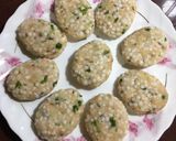A picture of step 2 of Crispy Sago Tikki.