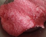 A picture of step 2 of Coconut Sweets (With Thandai and Roohafza flavour).