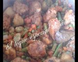 Foto del paso 2 de la receta: Arroz con pollo y menestra