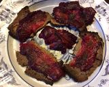 A picture of step 2 of California Farm Beet Juice Cured Salmon.