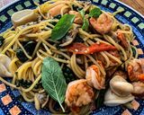 A picture of step 4 of Drunken Noodles - Pad kee mao.