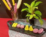 A picture of step 5 of Diwali Sweets Phuljhari, chakra and Bom Making With instant Mawa.