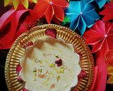 A picture of step 3 of Sattu kheer.