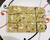 A picture of step 4 of Milk powder burfi.