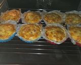 Une image de l'étape 3 de Mes minis quiches aux poireaux, poivrons et dés de jambon.